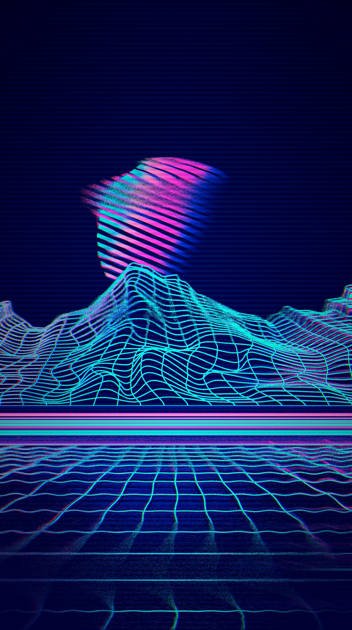 glitch retrowave 