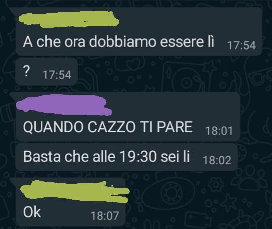 E poi mi ritrovo 'ste cose...