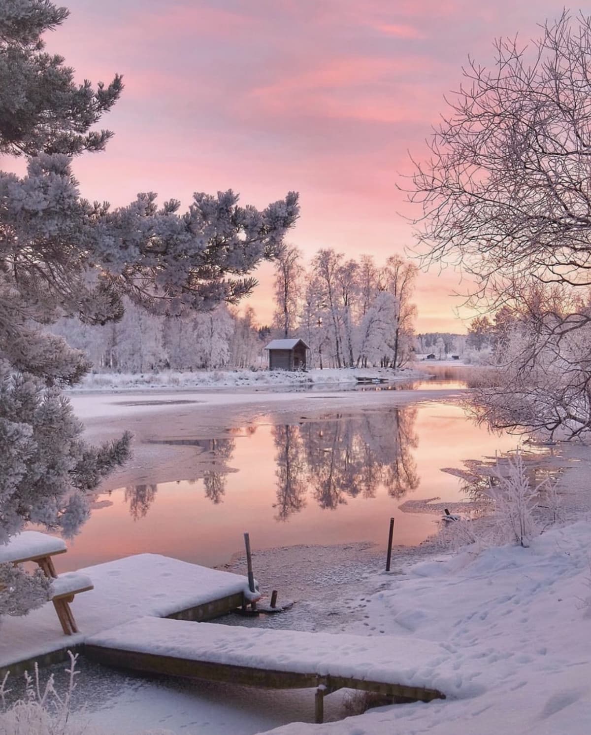 Alba durante l’inverno