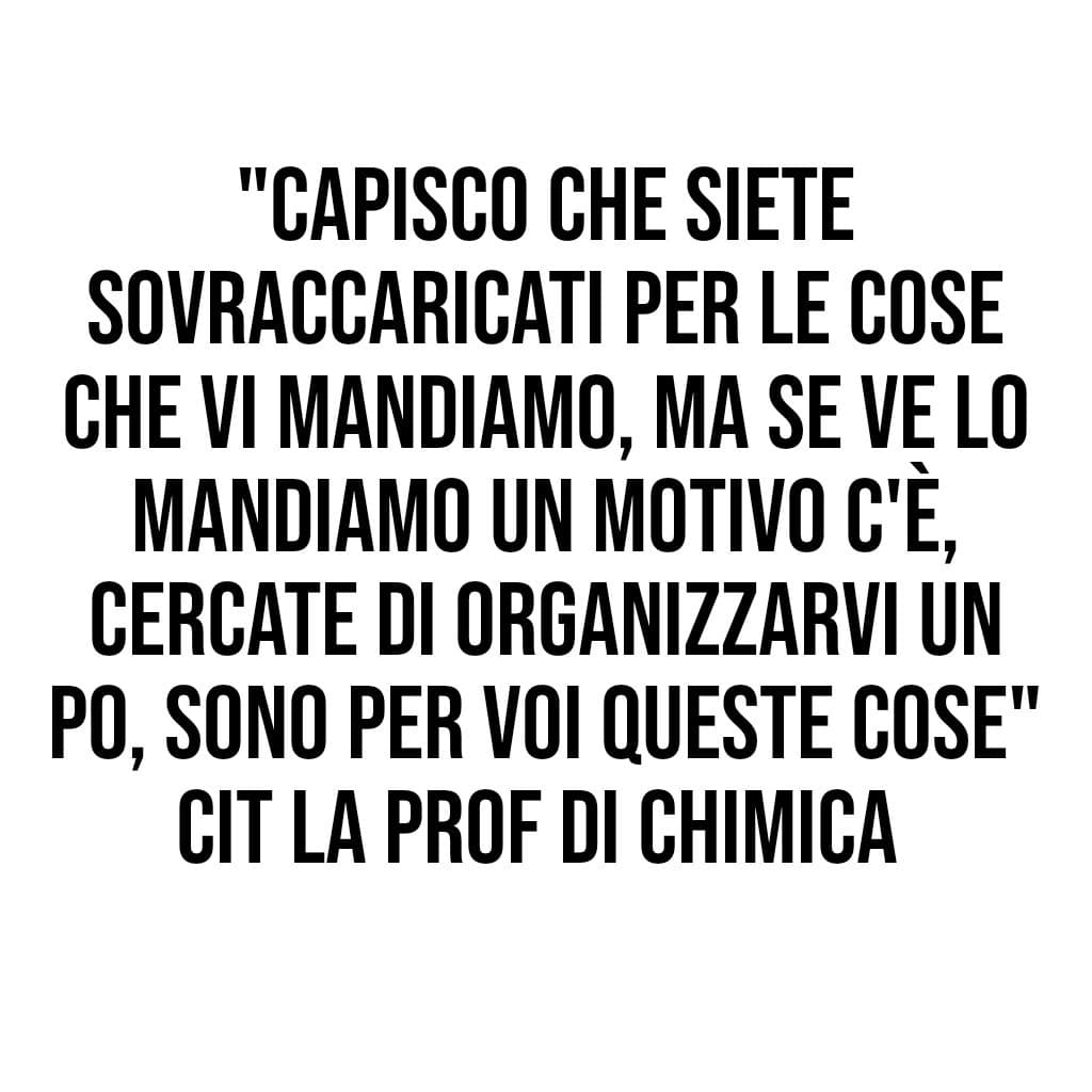 Mi sa che mentre parla non sente quel che dice, se siamo sovraccaricati di lavoro non riusciamo ad organizzarci 