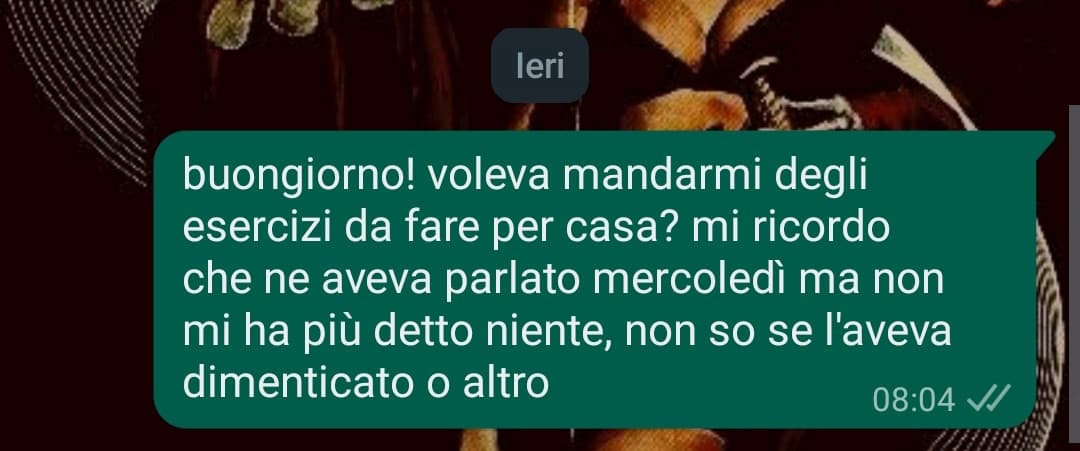 MA IK MIO PROF DI MATE MI HA GHOSTATO 