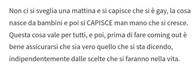 Esattamente quello che cerco di dire a tutti da una vita. 