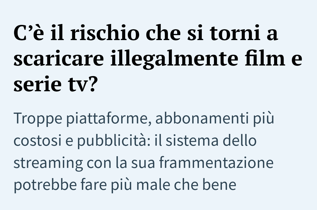 Si paga e pure fanno la pubblicità. Uno fa una cosa e tutti copiano