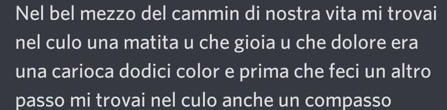 Per tutte le persone che hanno studiato questo fottutissimo poema, non dico che sia brutto anzi è molto bello, ma mi pare ECCESSIVO farlo studiare a memoria... perchè poi tanto te lo chiedono... (io ho preso 4) quindi hanno fatto questa cosa che è molto be