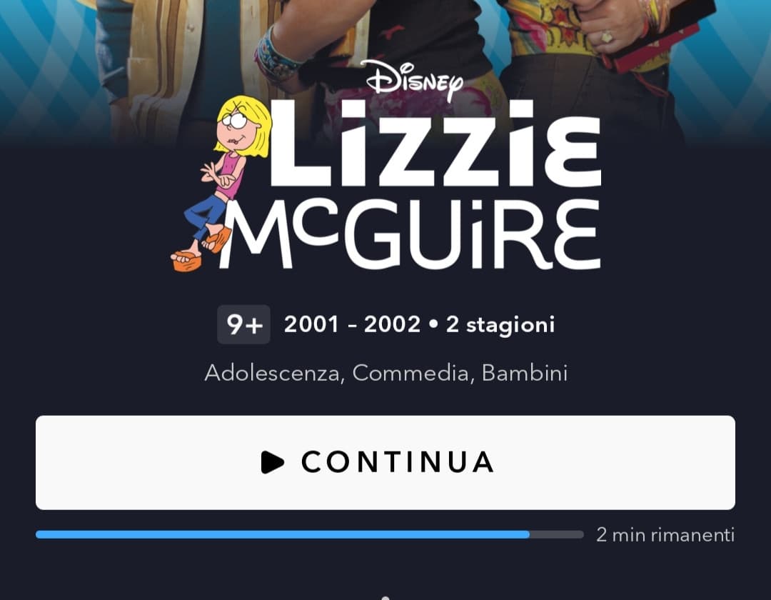 oggi ho guardato Lizzie McGuire per addormentarmi post pranzo; ditemi che non sono l'unica che non riesce ad addormentarsi senza avere qualcosa in sottofondo 🤧. Era da un sacco che non lo vedevo, mi ha fatto ricordare l'infanzia 🥹