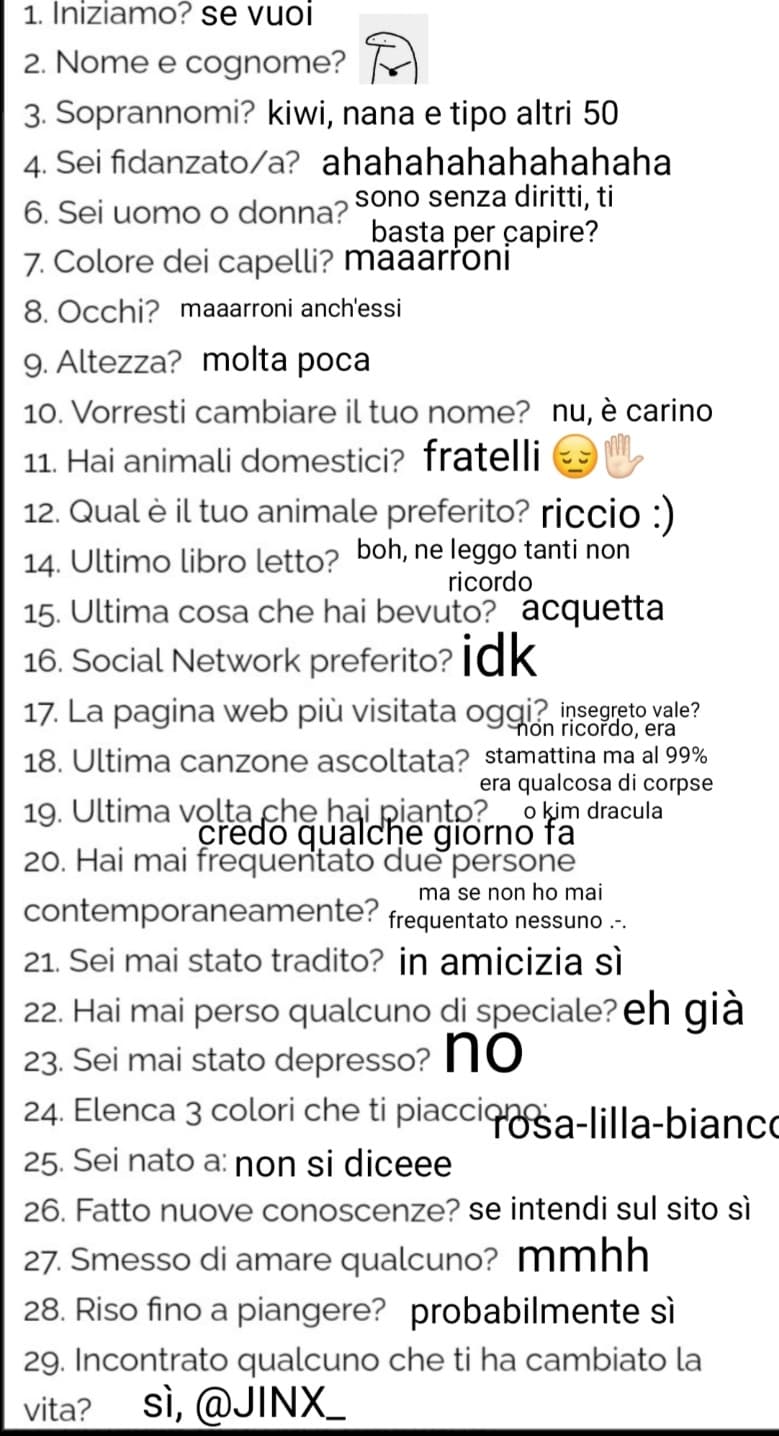 so che morivate dalla voglia di leggere anche le mie risposte ?