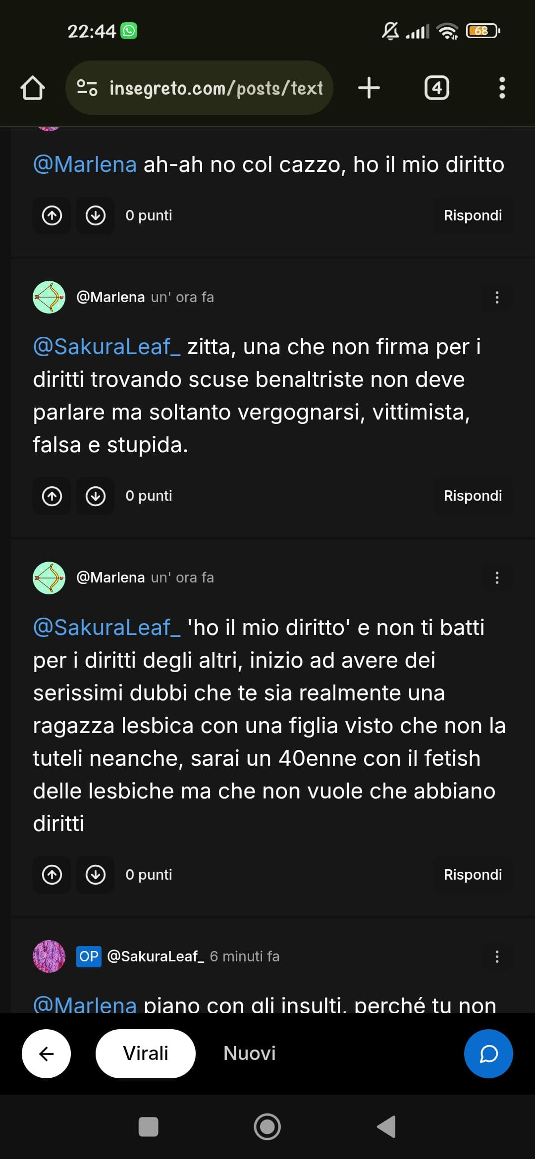 sono una cogliona? ci resto male per un cazzo?
