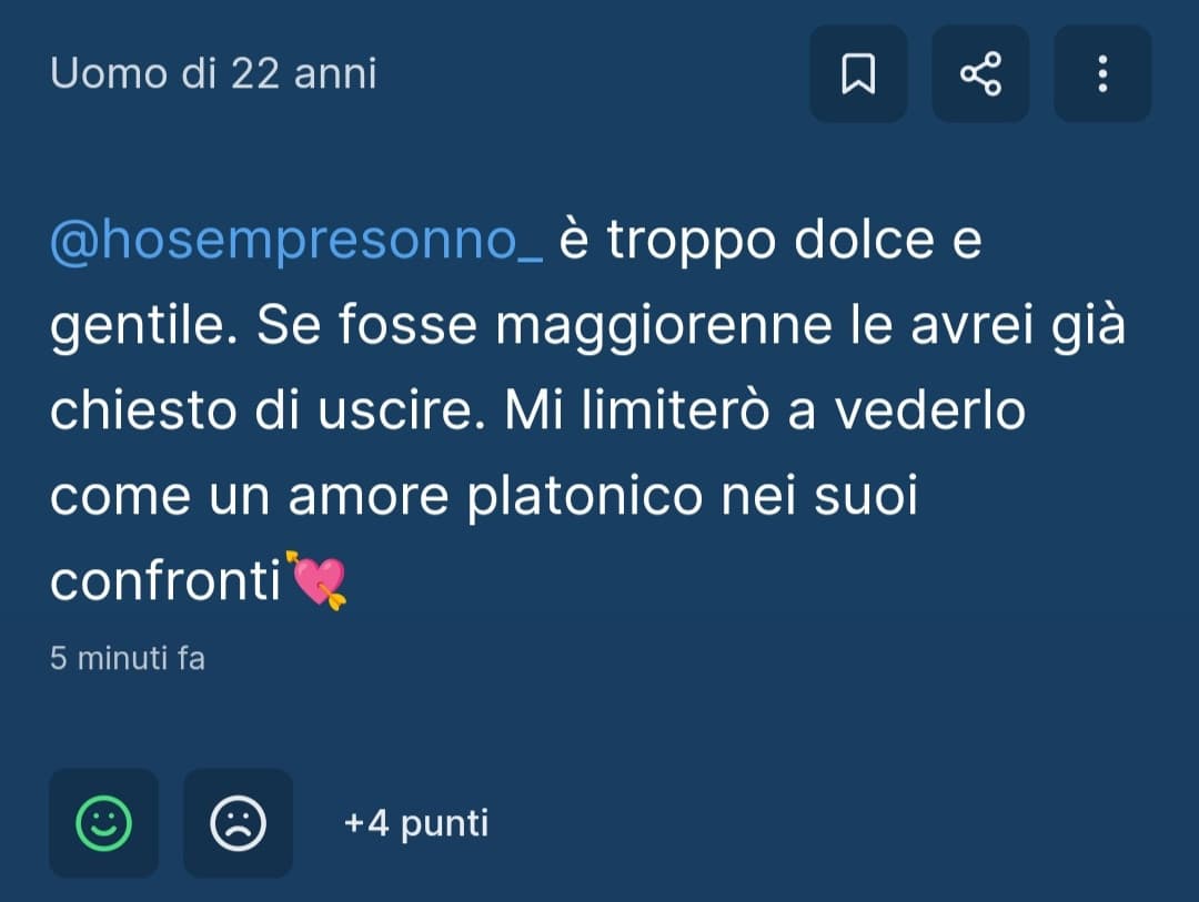 Ero tanto triste sappi che mi hai sollevato tantissimo il morale!!🫶🏻