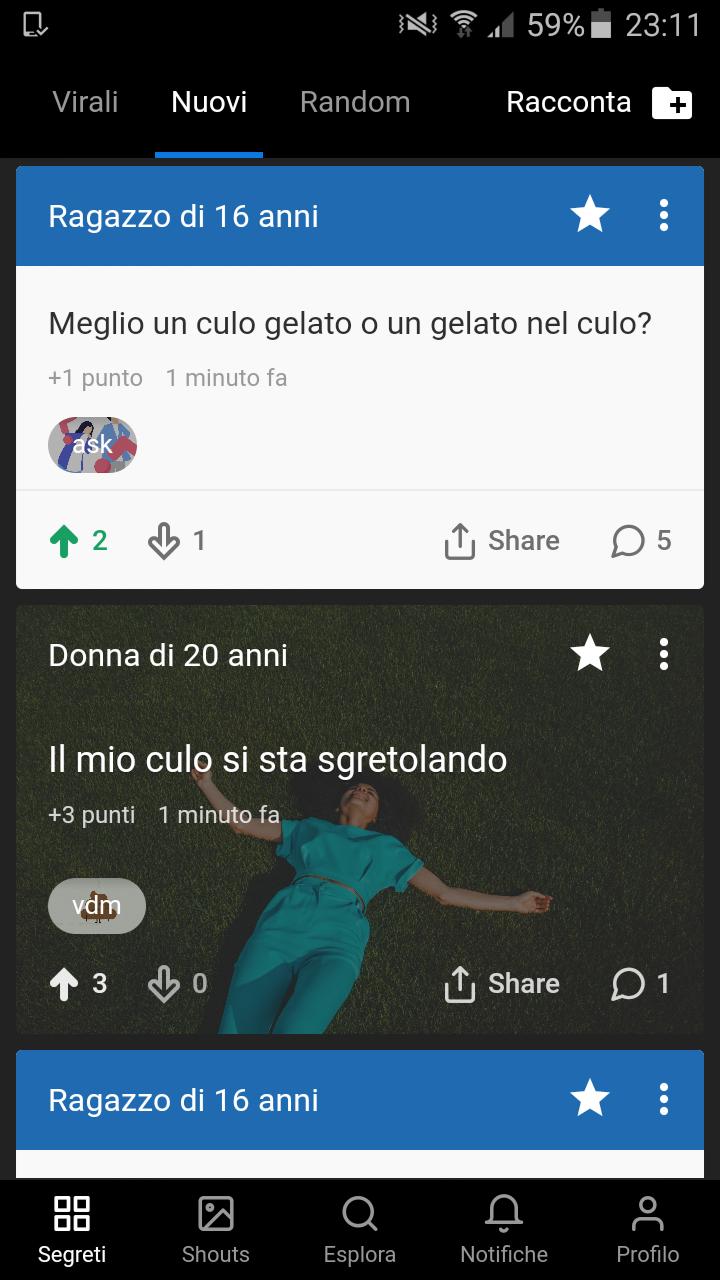 Che problema ha la gente con i culi