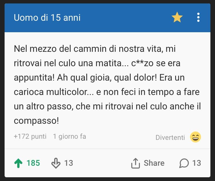 Questo ragazzo ha la mia stima.