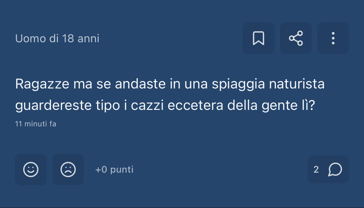 anche io ho una domanda !!