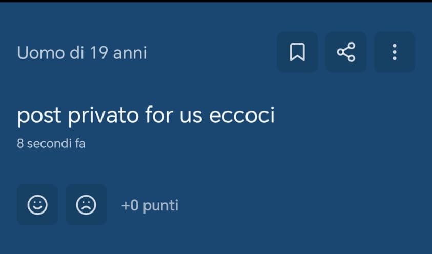 qualcosa mi dice che non è privato 