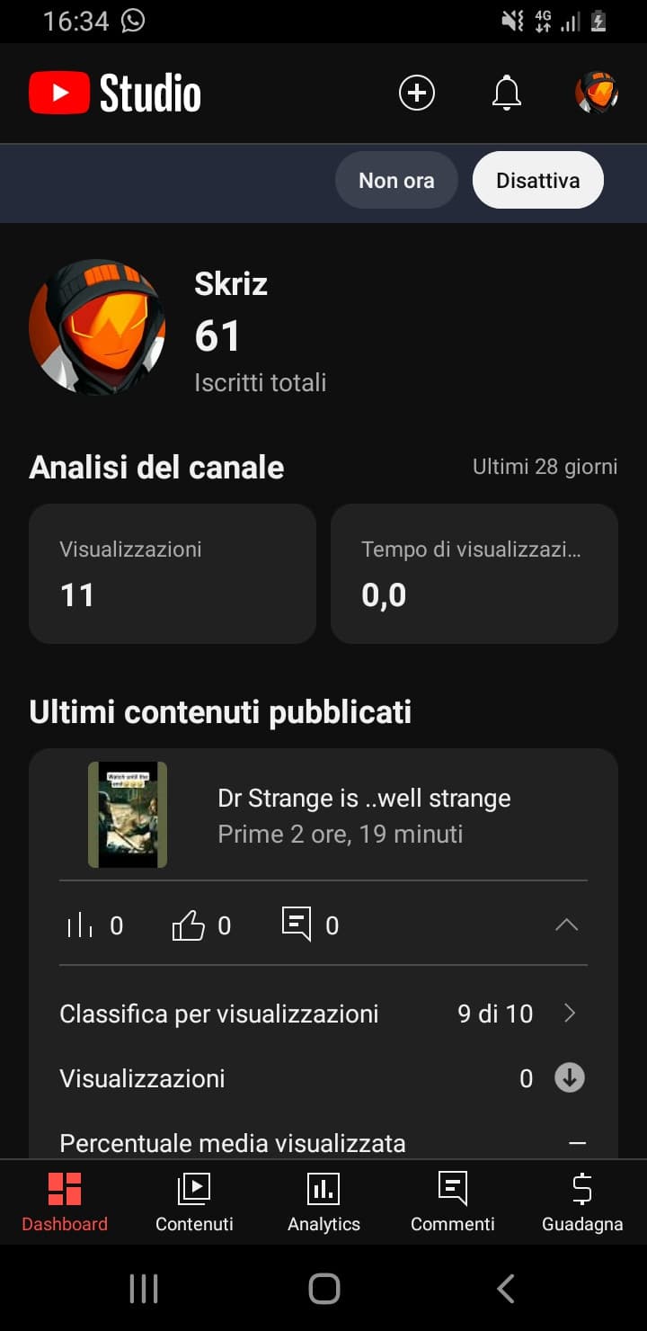 Rega,guardate il video,ho ricominciato da poco ma ora devo tornare sul feed
Link:https://youtube.com/shorts/rIGv3TsPCGg?feature=share