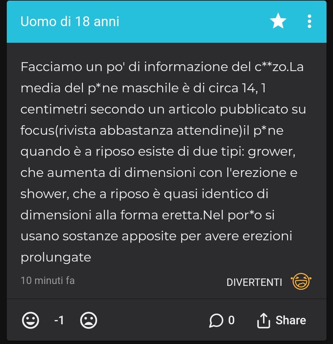 Ho tentato di fare informazione ed eccomi qui 