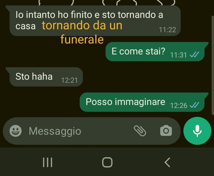 Conversazione entusiasmante