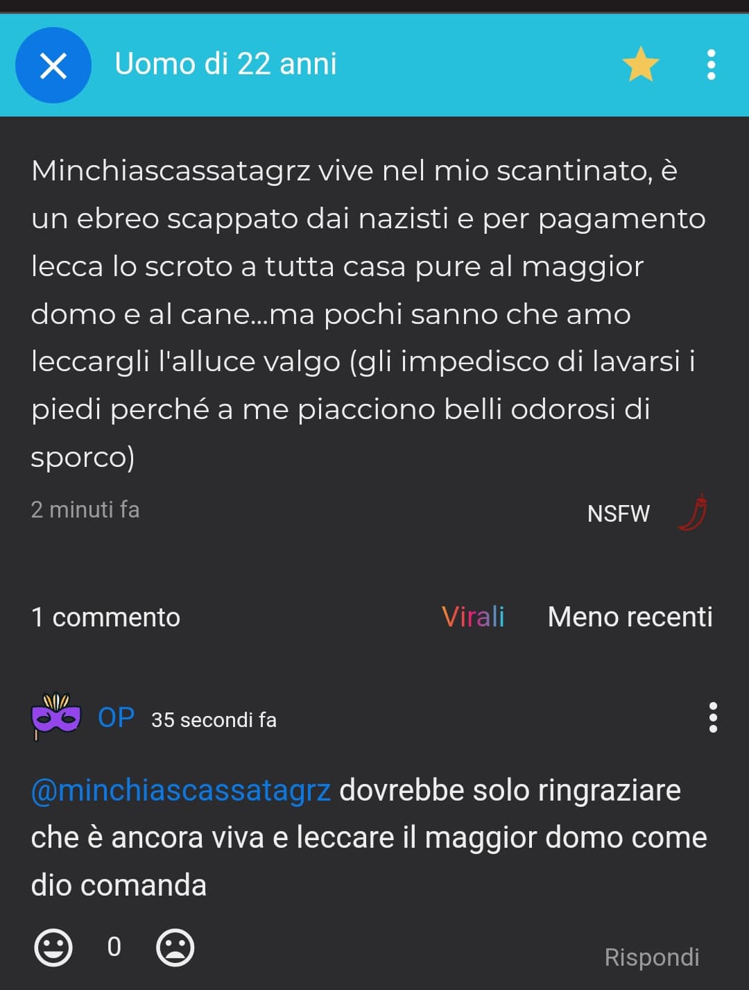 un normale lunedì sera me la chillo ankio...