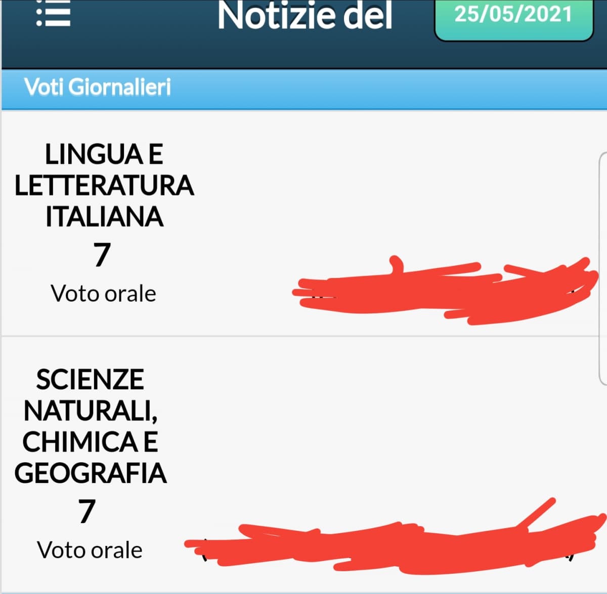 Vogliamo parlare del mio miglioramento da 4.5 a 7 in chimica e biologia e altre materie AVVENUTO IN PRESENZA. Mentre in mate e fisica ho il 4 costante?