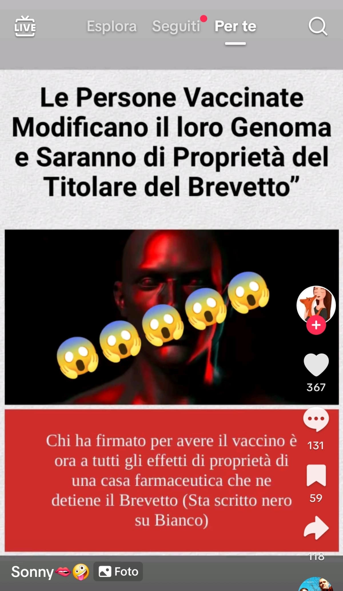 Ok tutto, ok che sarebbe mio compito smentire fake news