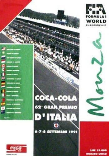 1991: Coca-Cola 62º Gran Premio d'Italia - Il leone domina Monza.