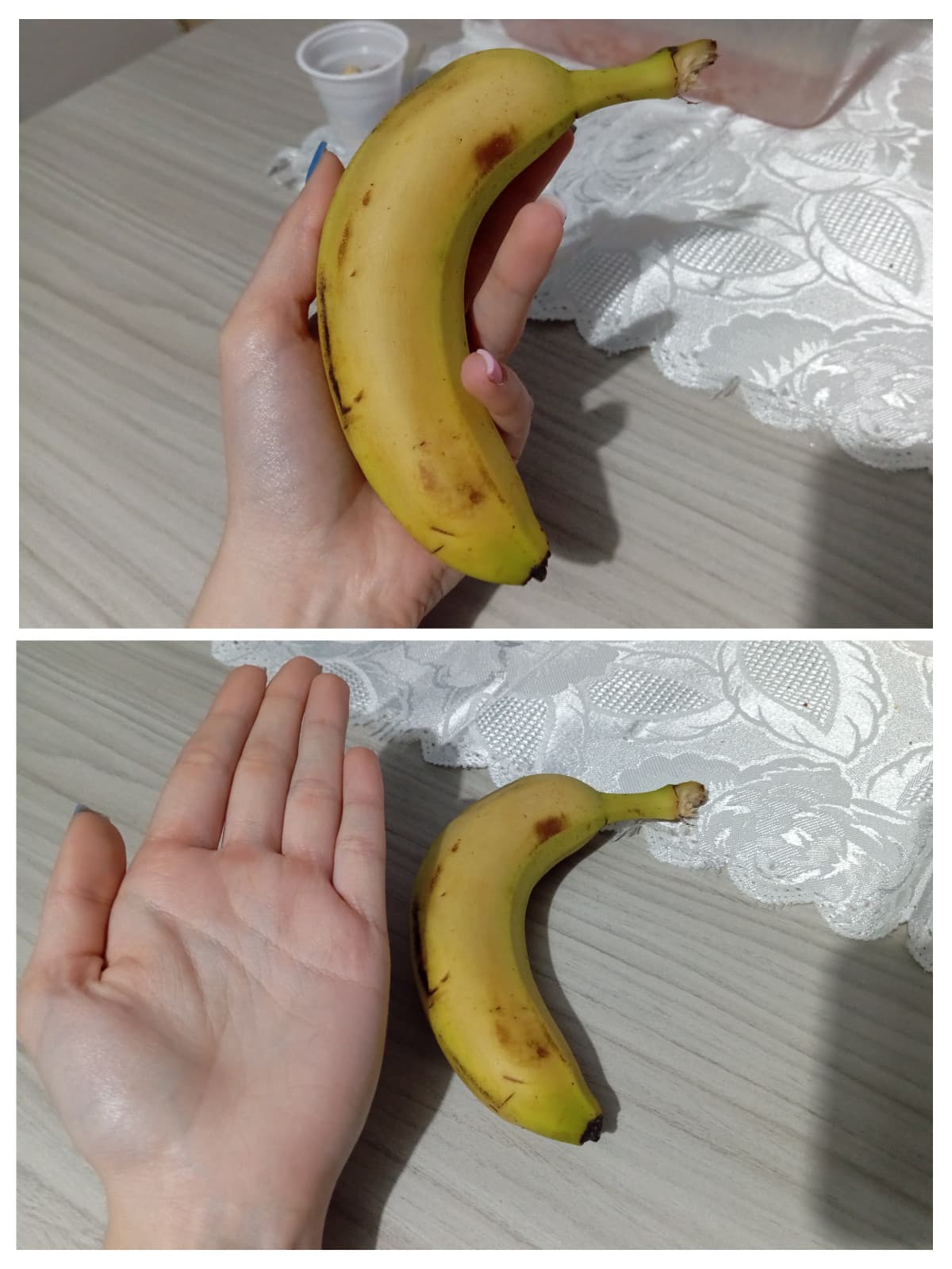Spuntino con una mini banana e si inizia a studiare