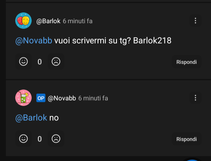 Vuoi scrivermi su tg? 😍😍