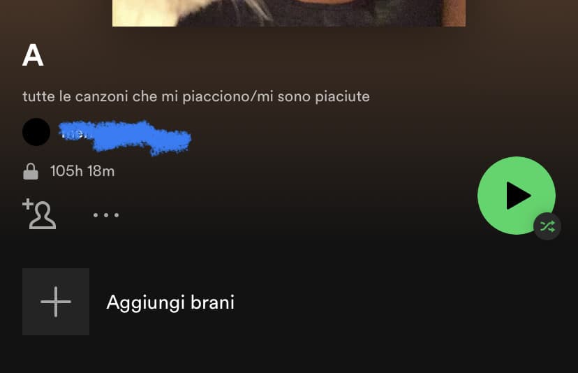 la playlist più lunga che ho in assoluto 