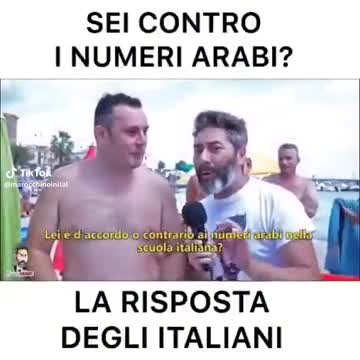 I numeri Arabi e i numeri anglosassoni hahaha