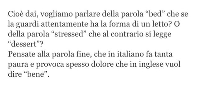 L’inglese è una lingua riflessiva ? 