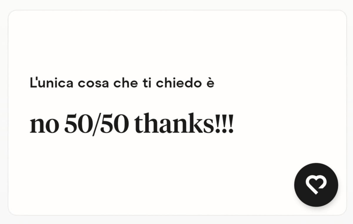 Esperienza media per un uomo sui siti d'incontri: