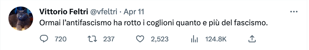 Feltri non ne sbaglia una comunque, sempre al 🔝