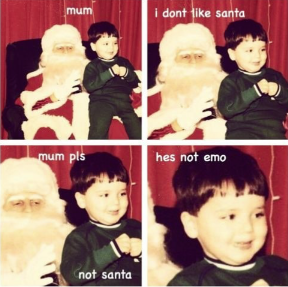 no mum he not emo