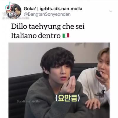 TAE DILLO CHE IN REALTÀ SEI ITALIANO