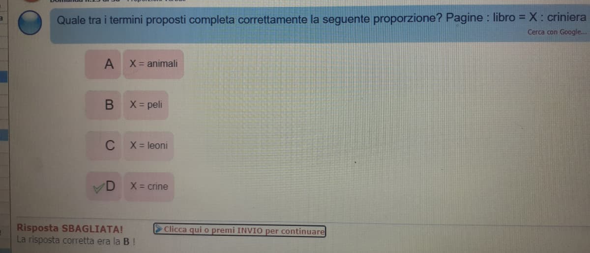 Qualcuno sa dirmi perché è sbagliato?