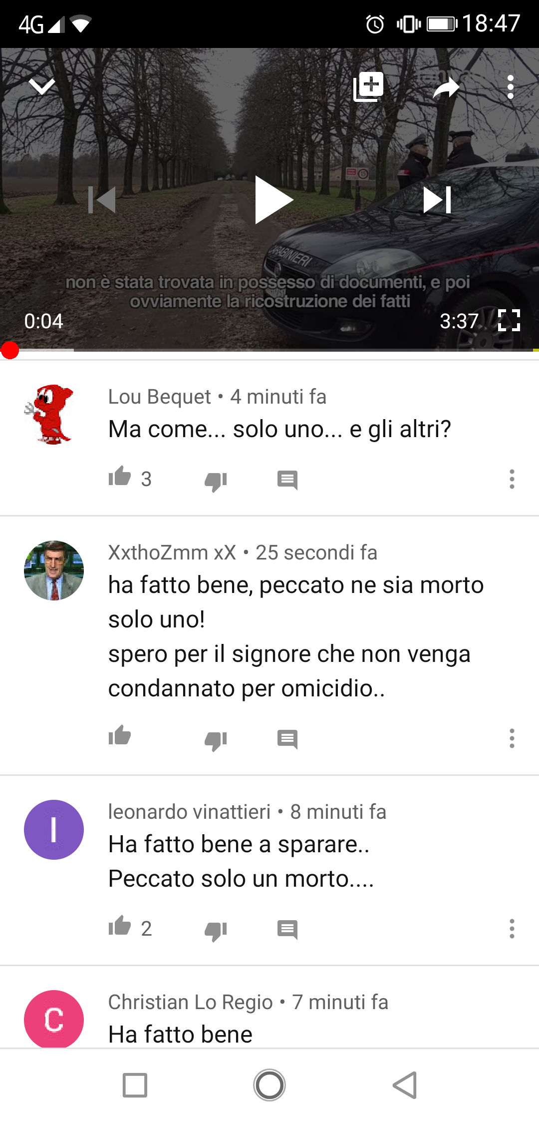 Un uomo ha sparato ad un ladro. Posso capire l'autodifesa ma la gente è davvero?. 