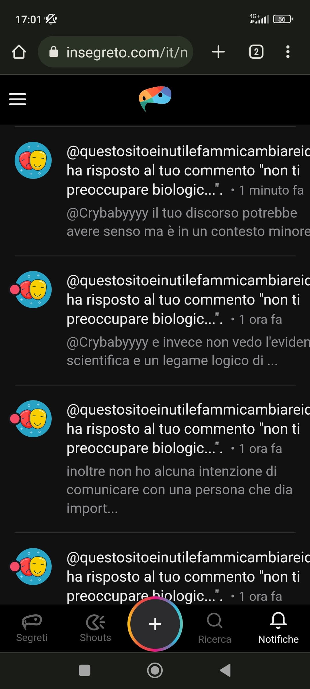 dopo aver detto che non volevo parlare con qualcuno che non sa ammettere gli errori ha scritto 5 commenti su come non voleva parlare con un altra ragazza che crede di sapere qualcosa, ok fra 🤭🤭