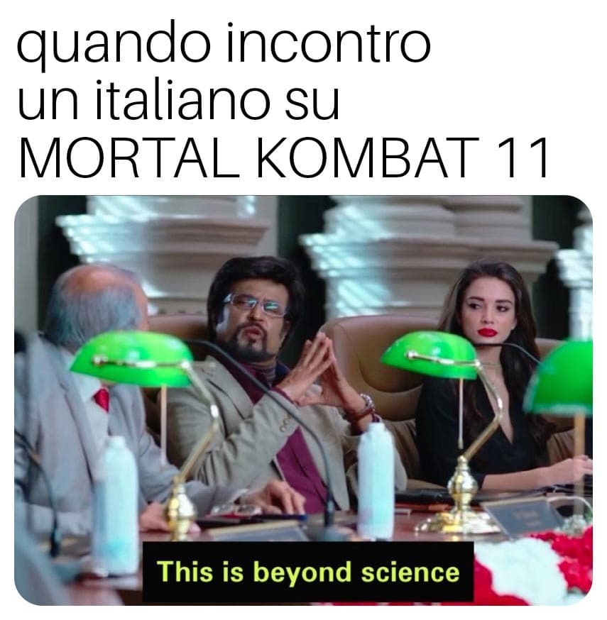 Un italiano che gioca a mortal Kombat 11 è quasi comparabile a una creatura mitologica