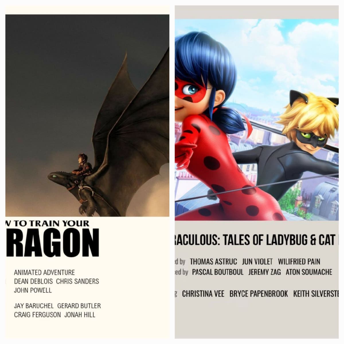 TORNEO CARTONI ANIMATI 9) dragon trainer or miraculous