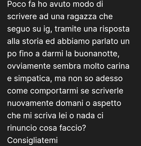 Ditemi la vostra