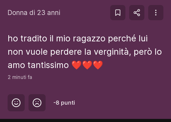 Non so se fa più schifo il post o i commenti