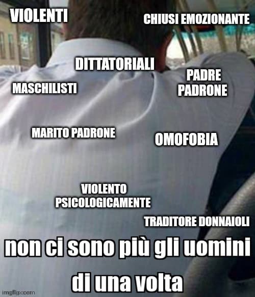 Tutte le cose che le femministe (quelle vere) negli anni hanno combattuto. Mi dispiace ma questa frase dette da ragazzine (mentalmente) oche senza cervello mi fa irritare. Mi dispiace ma i difetti superano i pregi. Potrei parlare anche di legge ma mi fermo