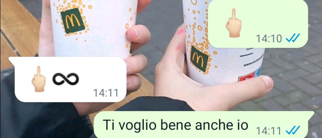 Queste sono le mie dimostrazioni d'affetto 