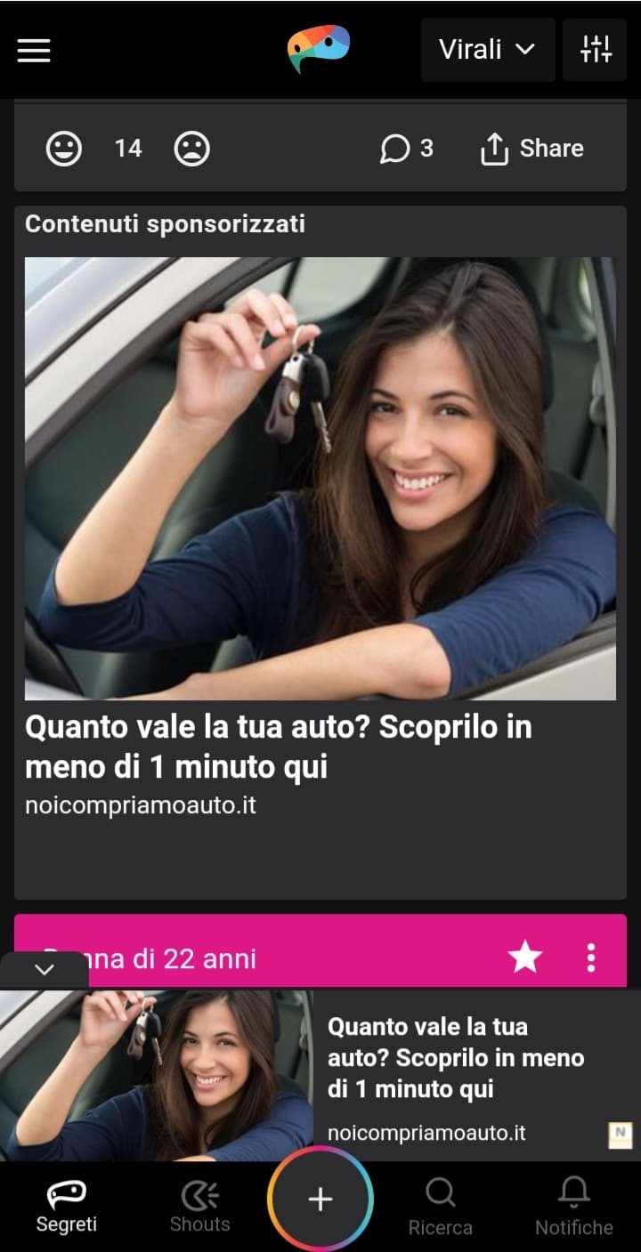 non ho un auto.