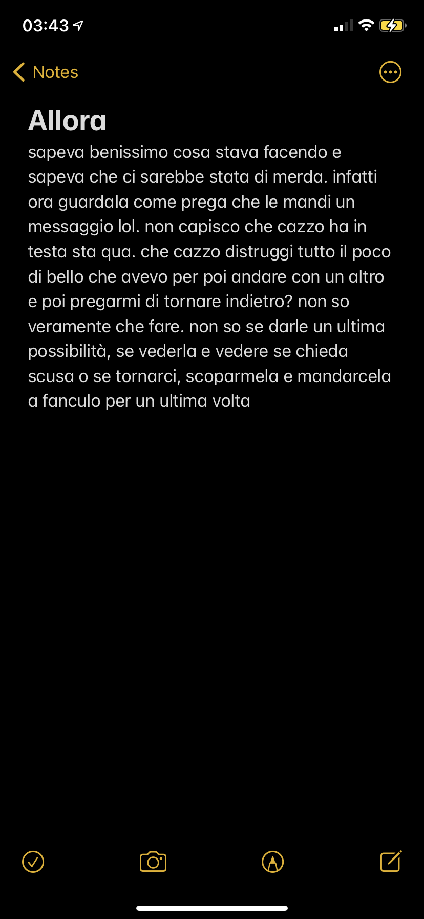 quando passi ad amarla più di qualunque altra cosa o persona tu abbia mai amato, a fare di tutto pur di vederla sorridere, ad odiarla con tutto te stesso, coprendo le lacrime con un urlo d'ira