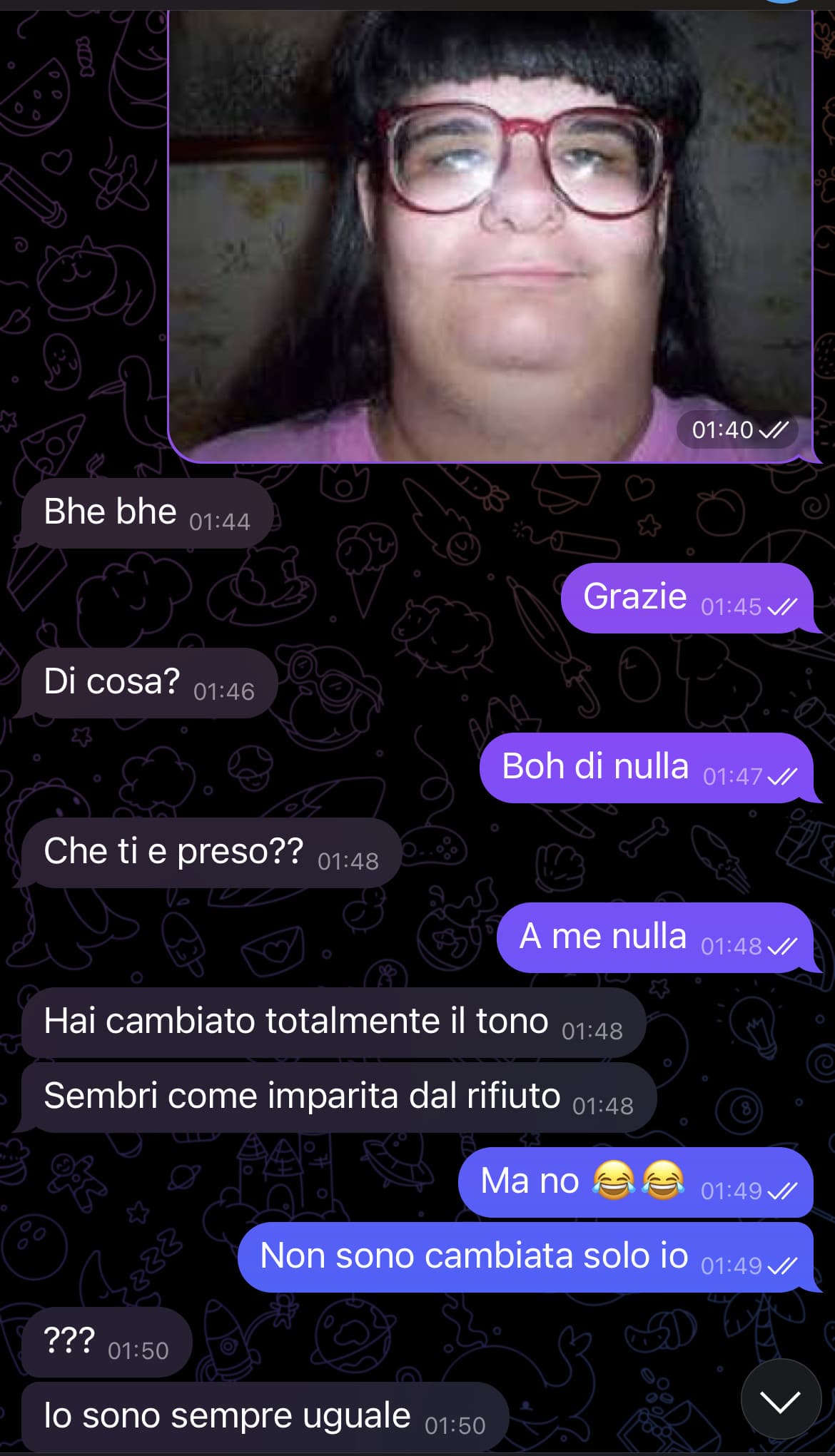 Lui crede che sia io, va bene lo stesso 