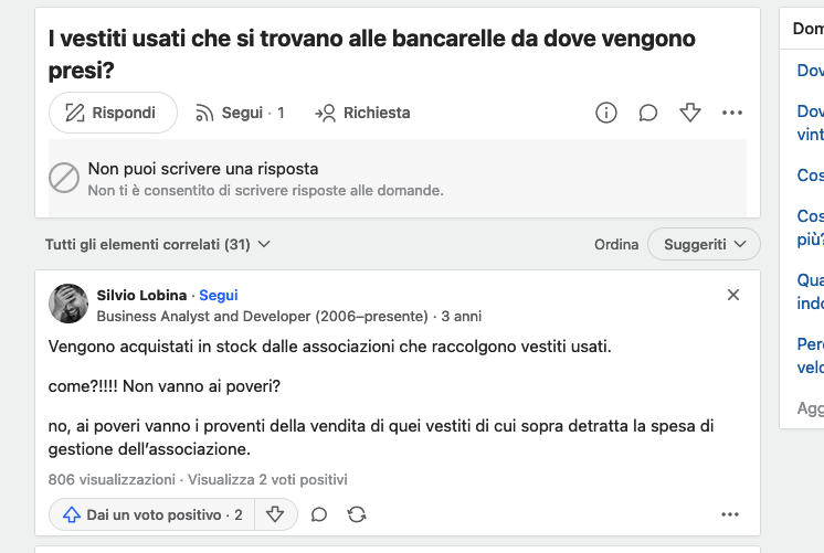 SONO USATI ECCO PERCHÈ COSTANO MENO, FACCIAMO PURE VOLONTARIATO