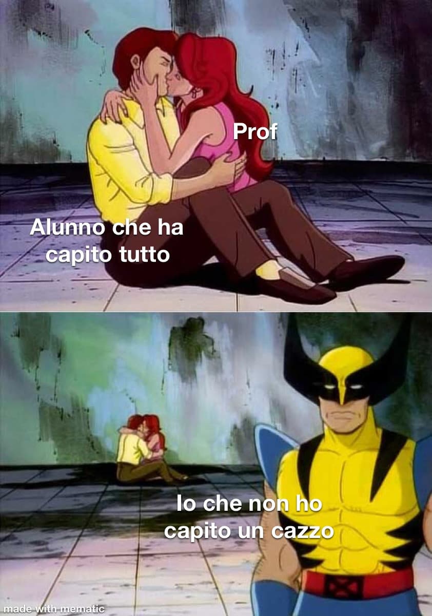 Il prof ha detto che sono argomenti troppo difficili per dei ragazzini di 15 anni