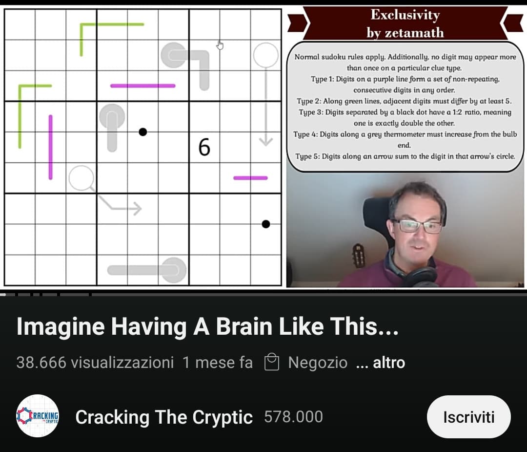 Mi sto boomerizzando sempre più, sono diventato fissato coi Sudoku complessi