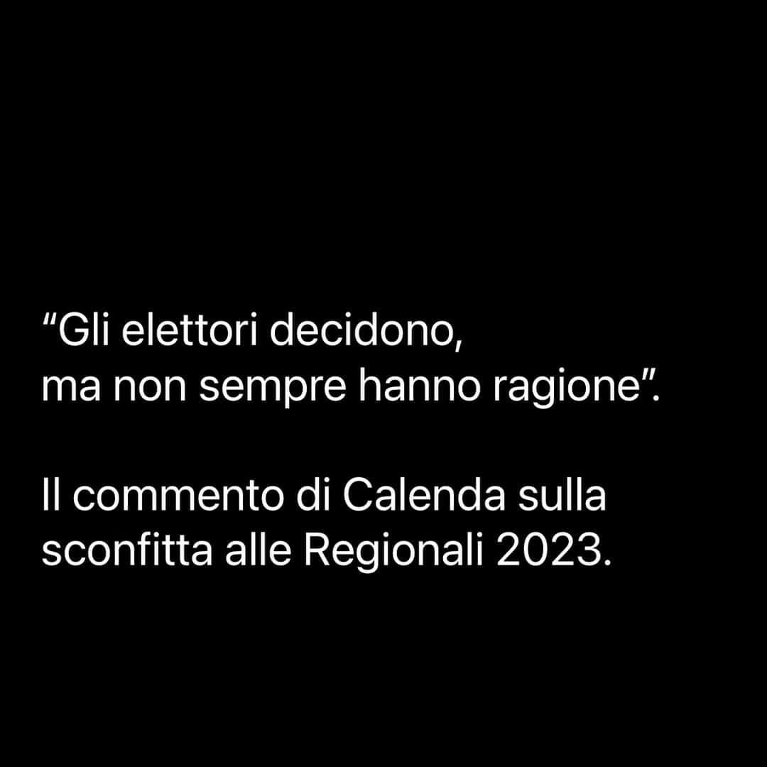 Rigettare sui elettori la sconfitta o le frustrazioni perché non ha vinto chi voglio io