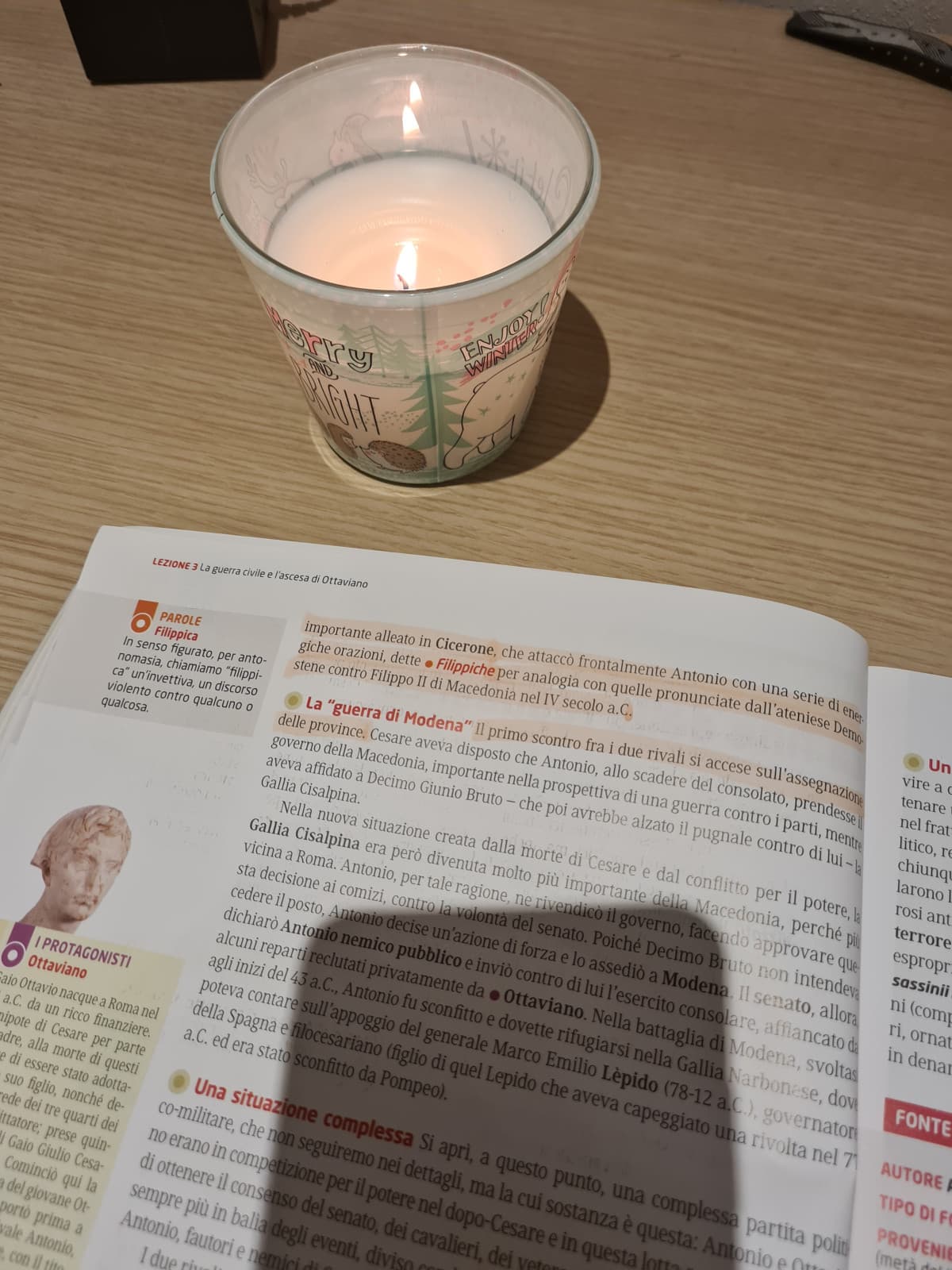 Ho scoperto che studiare con le candele mi rilassa