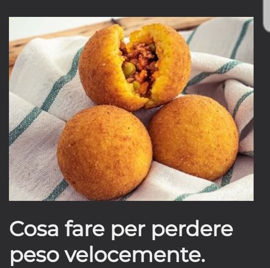 Sicuramente non con le arancine